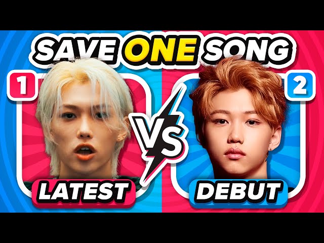 SAVE ONE SONG: Debut vs Latest Songs 🎵 Choose Your Favorite Song | KPOP GAME