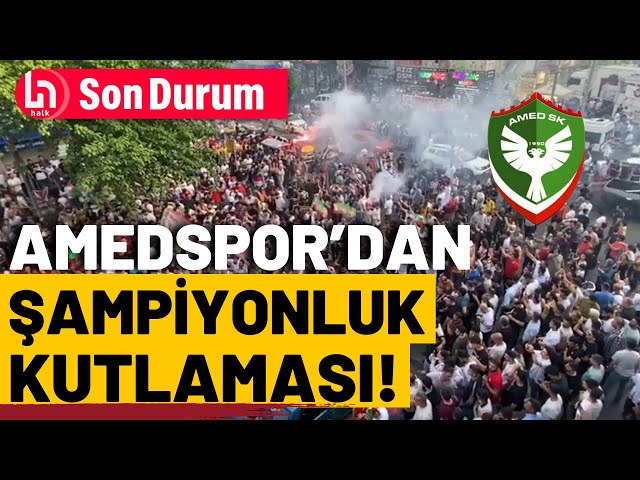 SON DURUM! Amedspor şampiyon oldu, Diyarbakır sokaklara döküldü!