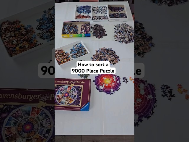 How to sort a 9000 piece puzzle