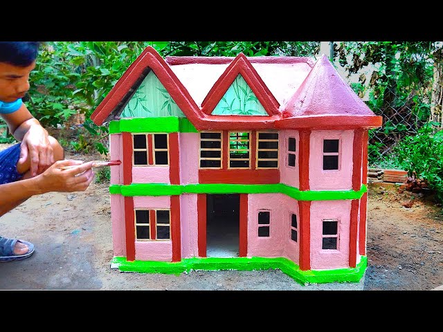 Dream Model Mini House -- How To paint a house, Design Model, Colouring Beautiful,