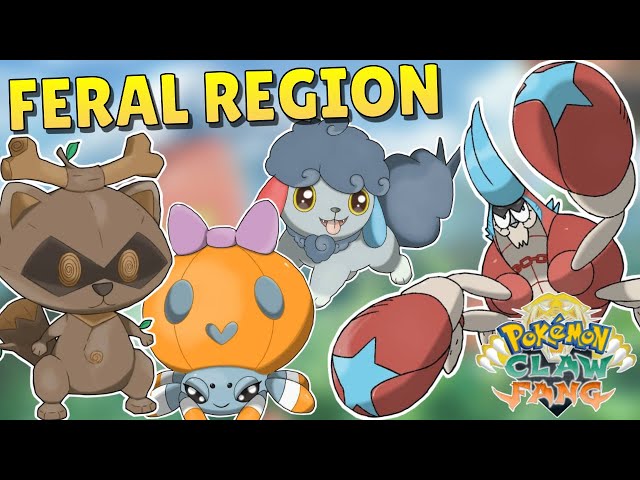 New WILD Pokemon Region - Pokemon Claw And Fang - Fakemon
