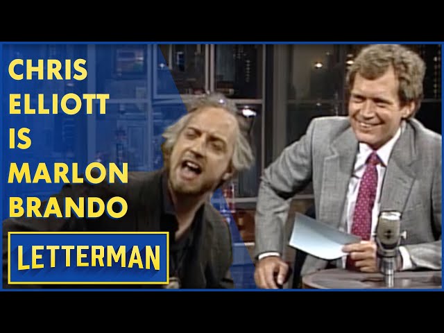 Chris Elliott Is Marlon Brando | Letterman