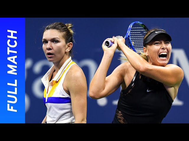 Maria Sharapova's stunning Grand Slam return! | vs Simona Halep | US Open 2017 Round 1