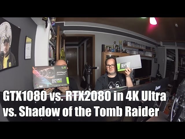 RTX2080 vs. GTX1080 - Shadow of the Tomb Raider (4K Ultra)