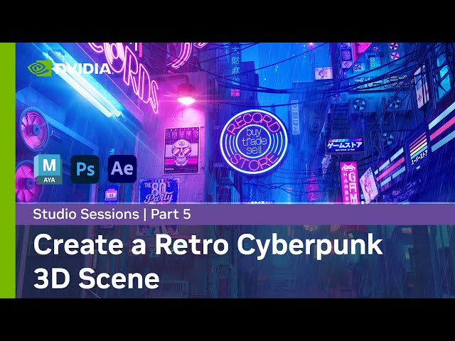 Create a Retro-Cyberpunk 3D Animation w/ Andy Harbeck Part 5: Post Processing