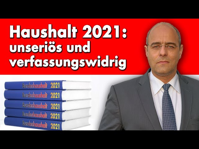 Bundes-Haushalt '21: verfassungswidrig!