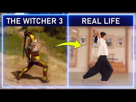 Japanese Sword Experts RECREATE moves from The Witcher | Experts Try