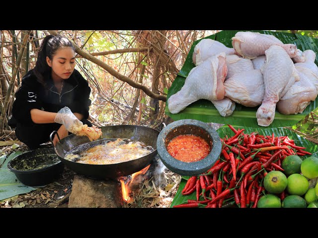 Amazing cooking chicken leg crispy with chili sauce recipe - Amazing video