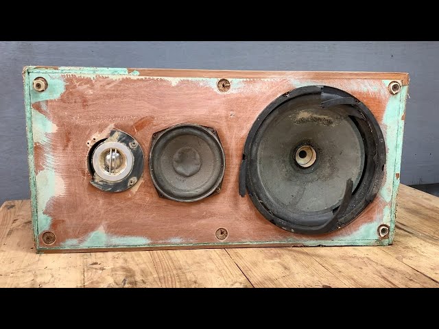 Kenwood Speaker Restoration // Restore And Upgrade Old Japanese Speaker Sound