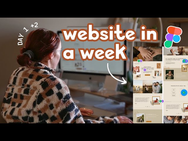 WEBSITE IN A WEEK (Day 1 + 2) | Figma Website Design