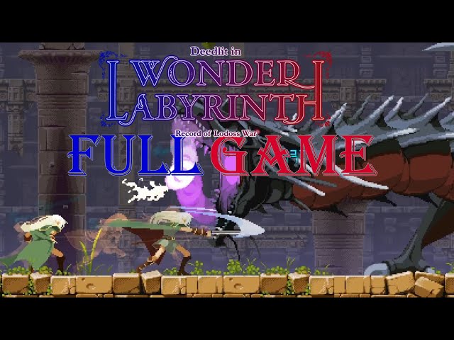 Record of Lodoss War-Deedlit in Wonder Labyrinth -  Full Game Gameplay Walkthrough