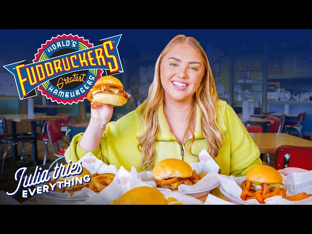Trying 22 Of The Most Popular Menu Items At Fuddruckers | Delish