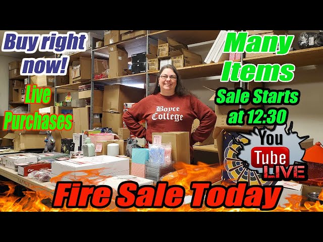 Live Fire Sale Lots of cool random Items on the Sale today