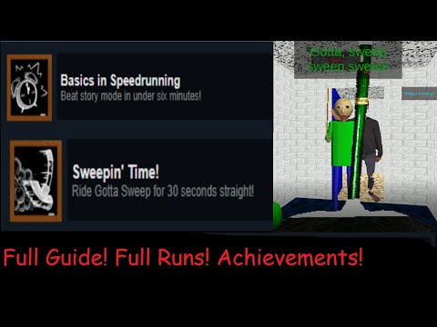 (Guide) Baldi's Basics Classic Remastered: Basics in Speedrunning & Sweepin' Time Achievements