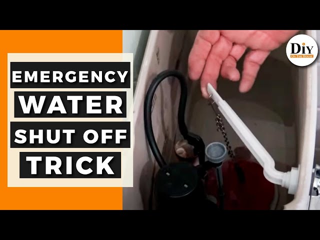 How to Shut Off Water to Toilet Without Valve | Trick to Turn off Water to Toilet