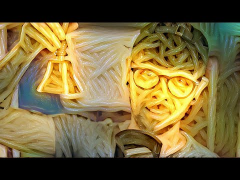 Someone made me completely out of spaghetti