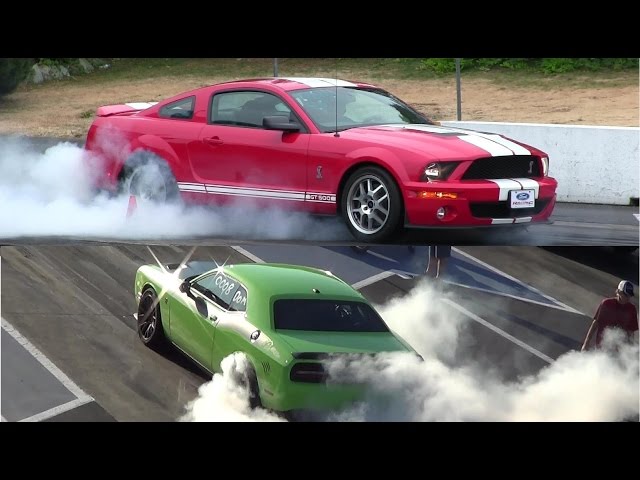 The Rivals-Hellcat vs Shelby-drag race comparison,who's faster?Dodge or Mustang