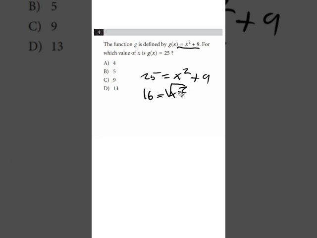 [SAT] function problem #math #shorts #sat
