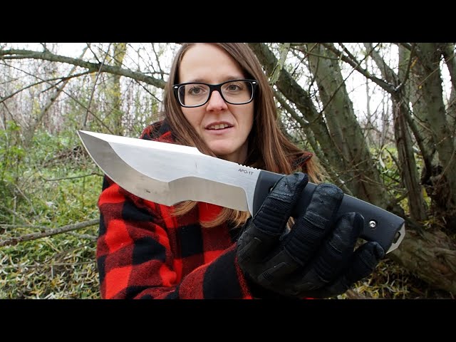 How to sharpen a tracker knife! (convex)
