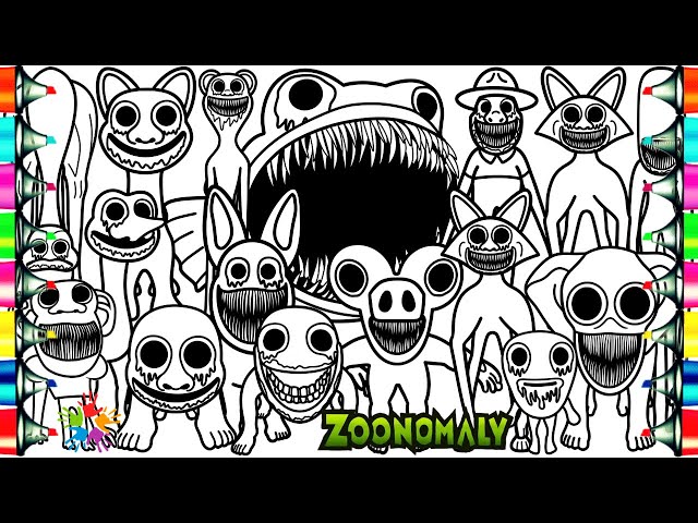 Zoonomaly 2 Coloring Pages / How To Color Zoonomaly Monsters / NCS Music
