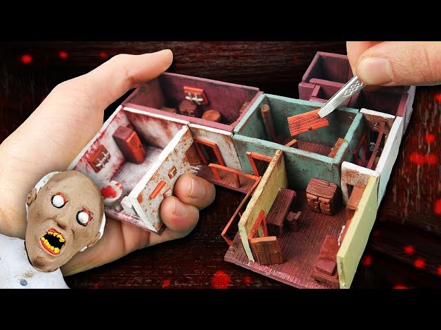 Making GRANNY'S First Floor Miniature House in POLYMER CLAY!