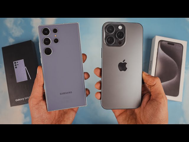 Samsung Galaxy S24 Ultra vs iPhone 15 Pro Max - Battle of the TITANS