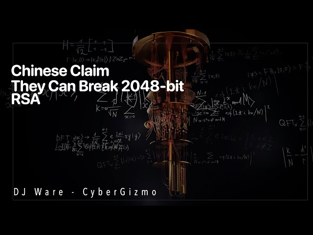 Chinese Claim they Can Break 2048-bit RSA