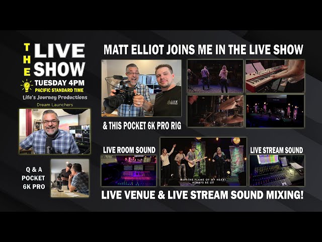 Sound for Live Streaming With Matt Elliot & Their New Pocket 6K Pro Rig.