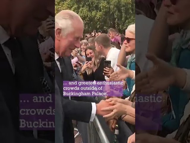 King Charles Gets a Welcome Home Kiss from Adoring Subject