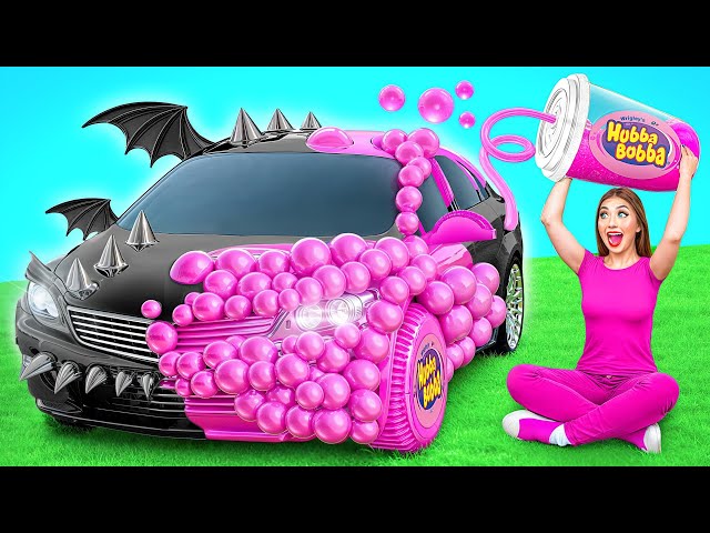 Pink Car vs Black Car Challenge | Funny Challenges by TeenDO