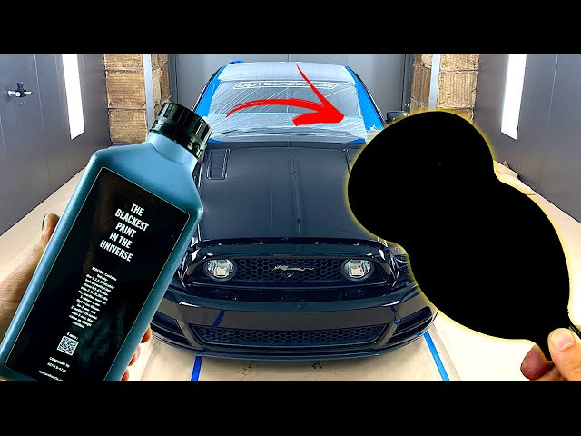 Spraying a Car in the New BLACKEST PAINT in the UNIVERSE | Black 4.0 (Darker than Musou?)