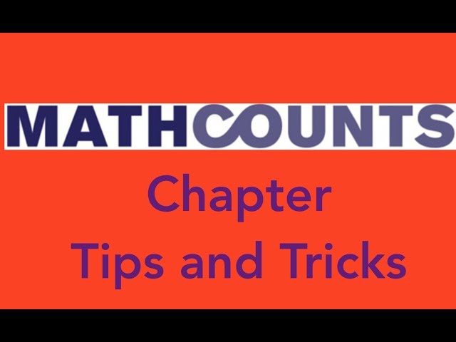 Mathcounts Tips: How to succeed at your competition