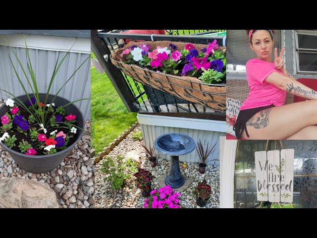 NEW Spend the Day  in our Graden Gypsy Mobile Home Decorating & Planting