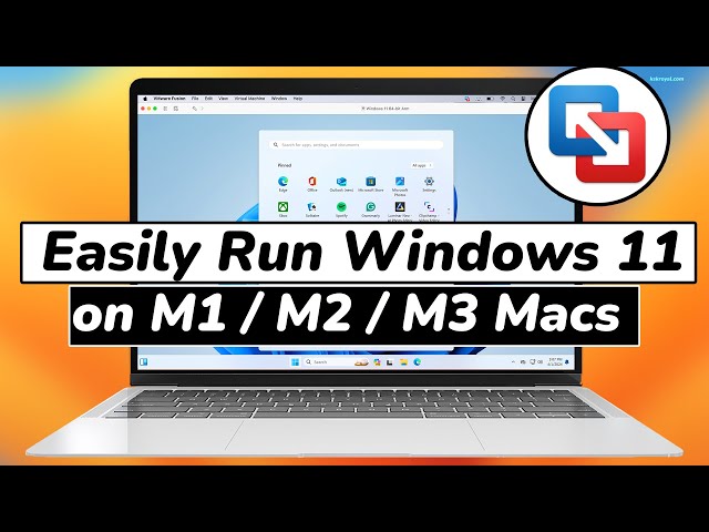 Install Windows 11 On Apple Silicon Macs W/ VMWARE Fusion for FREE (2024)