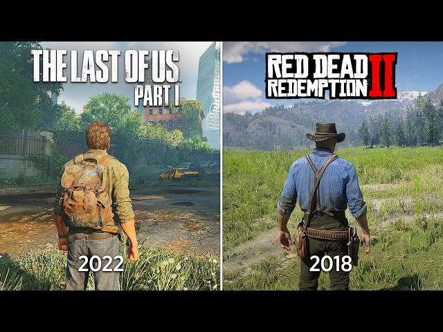 The Last of Us Part I vs Red Dead Redemption 2 - Physics and Details Comparison