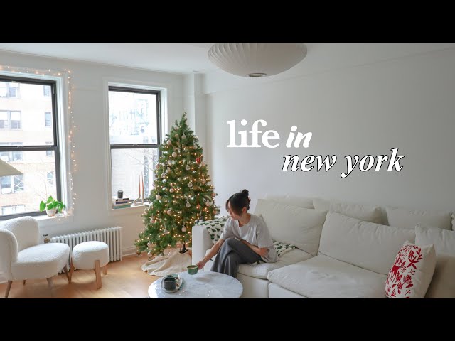 LIFE IN NYC | casual winter days, new home decor, christmas with family