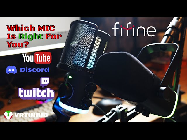 What's the best MIC for you (Condenser vs Dynamic & USB vs XLR) - fifine AM6 vs AM8