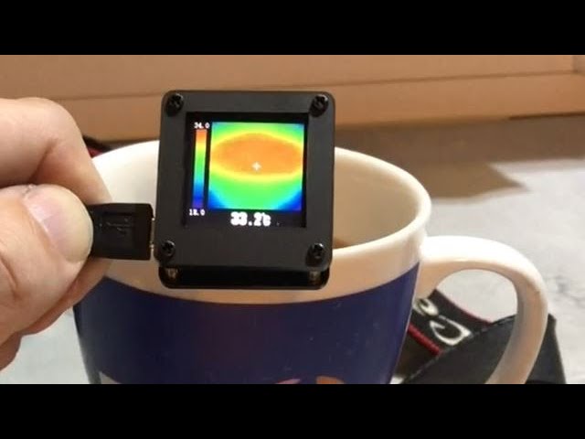 Simple AMG8833 thermal imager and how to use it