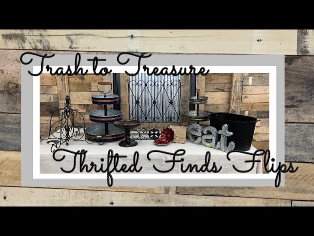 Trash to Treasure || Thrift Store Finds || Painting Metal Items