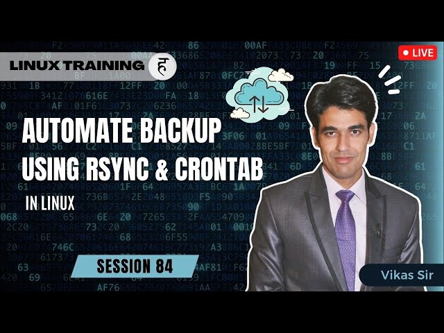 Session-84 | Automate Backup in Linux Using RSYNC & Crontab | Manage Backups | Nehra Classes