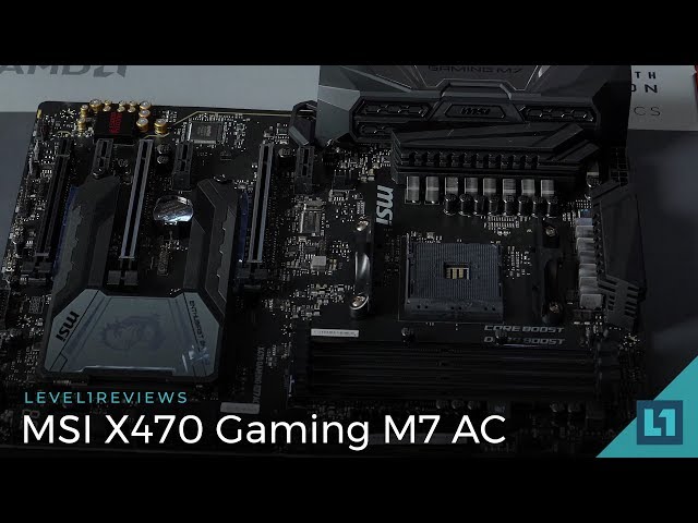 MSI X470 Gaming M7 AC Motherboard Review + Linux Test