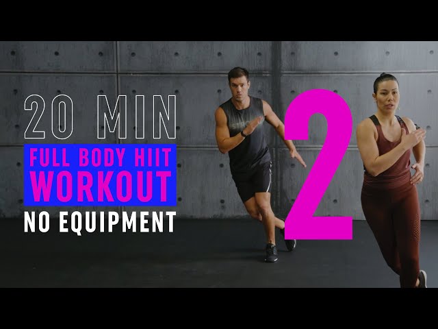 20 Min Full Body HIIT Workout 2 / Intense Fat Burning & Toning Cardio / No Equipment