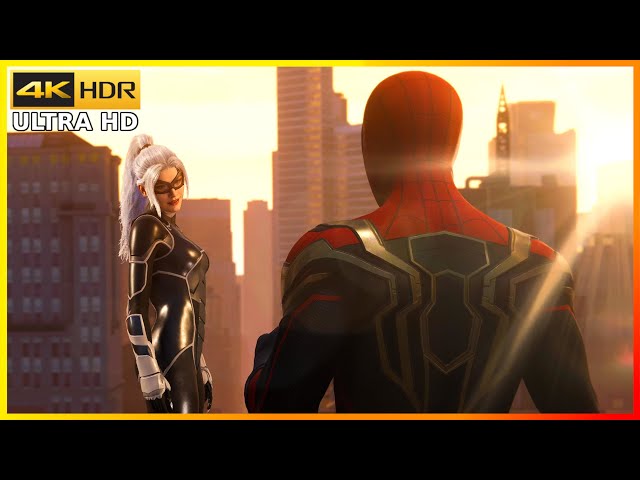 Spider-Man Remastered PS5™ All Black Cat Scenes 4K HDR 60fps (HYBRID NEW SUIT)