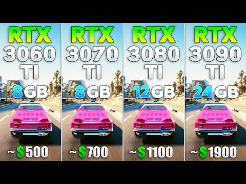RTX 3090 Ti vs RTX 3080 Ti vs RTX 3070 Ti vs RTX 3060 Ti - Test in 4K