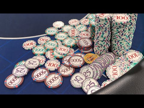 $100,000 STACKS! Flopping Quads, Sucking Out, Sun Running at Hustler! | Poker Vlog #496