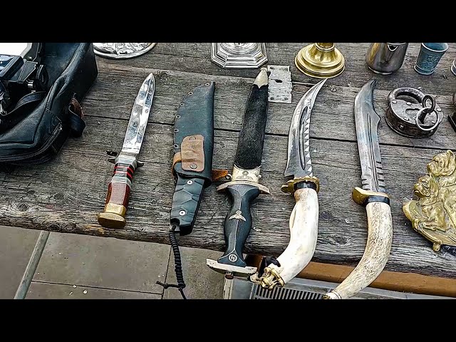 Flea Market in Tbilisi - Models of Classic Cars, Daggers and Knives