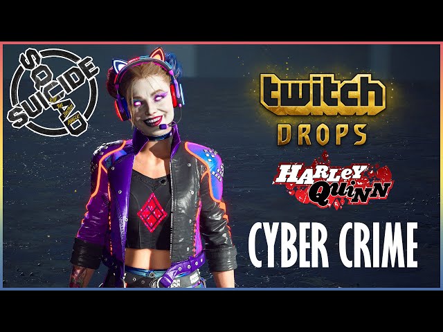 Harley Quinn Cyber Crime Twitch Drop Outfit Unlocked | Suicide Squad Kill The Justice League