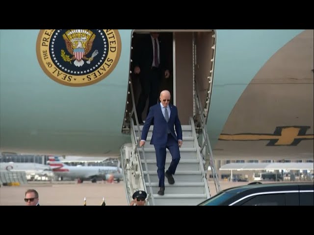 LIVE: President Joe Biden landing in Dallas