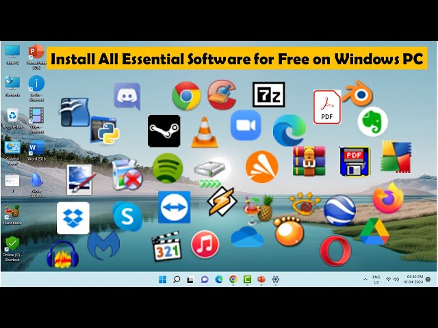How to Install All Essential Software on Windows PC for Free in One Click