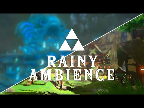 Zelda | Rainy BOTW Towns | Ambience [10 Hours]